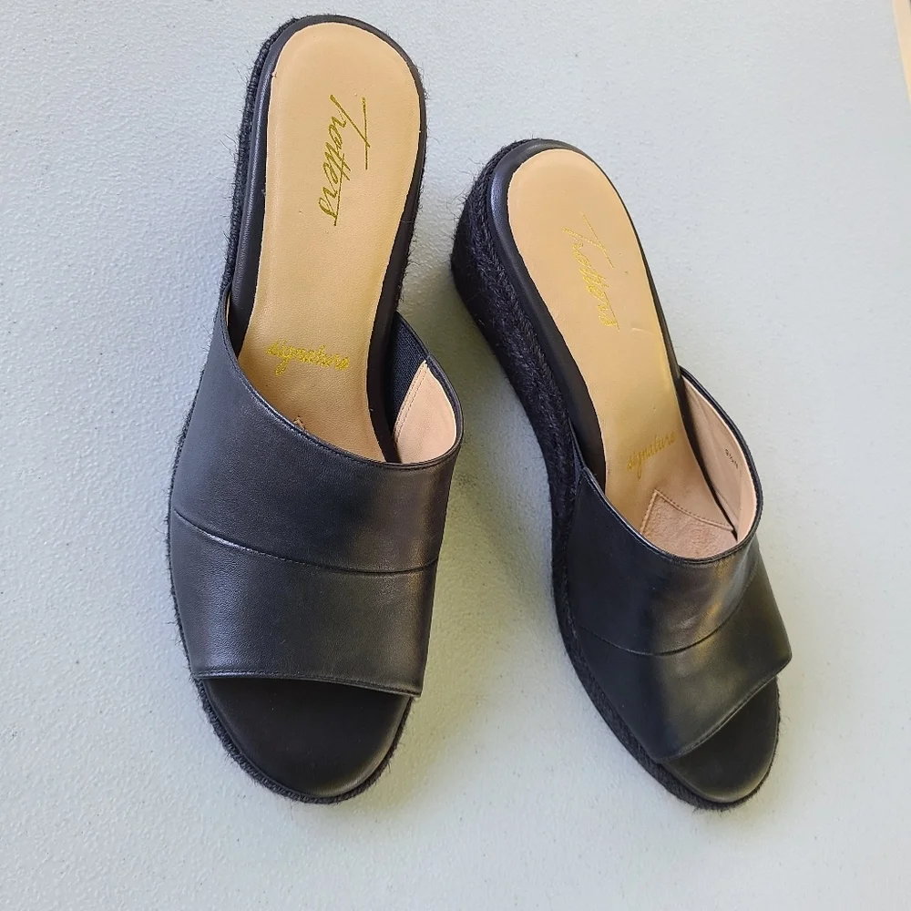 Trotters signature black wedges‎ T1903-001 9.5N